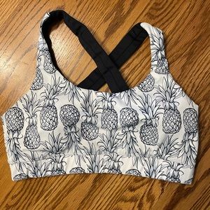 Pineapple sports bra